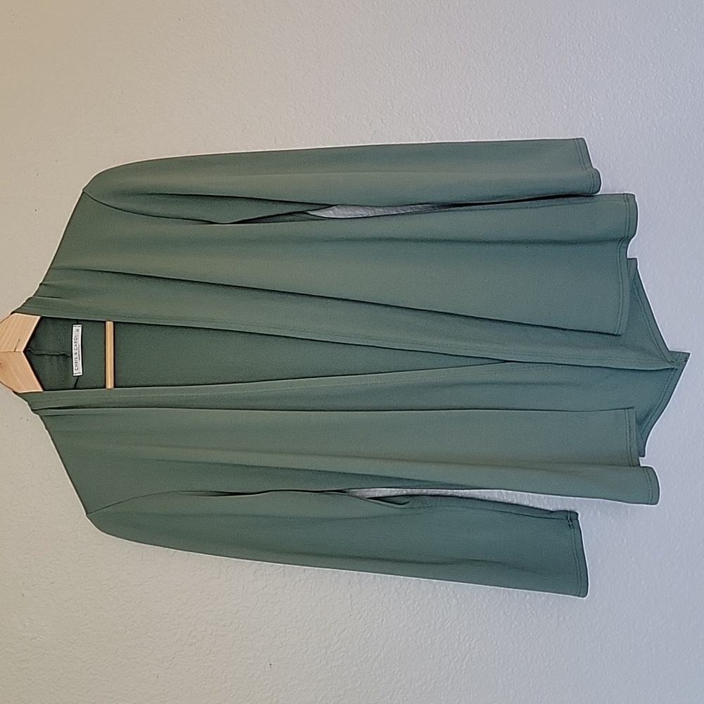 Sage Light Weight Sweater Knit Cardigan